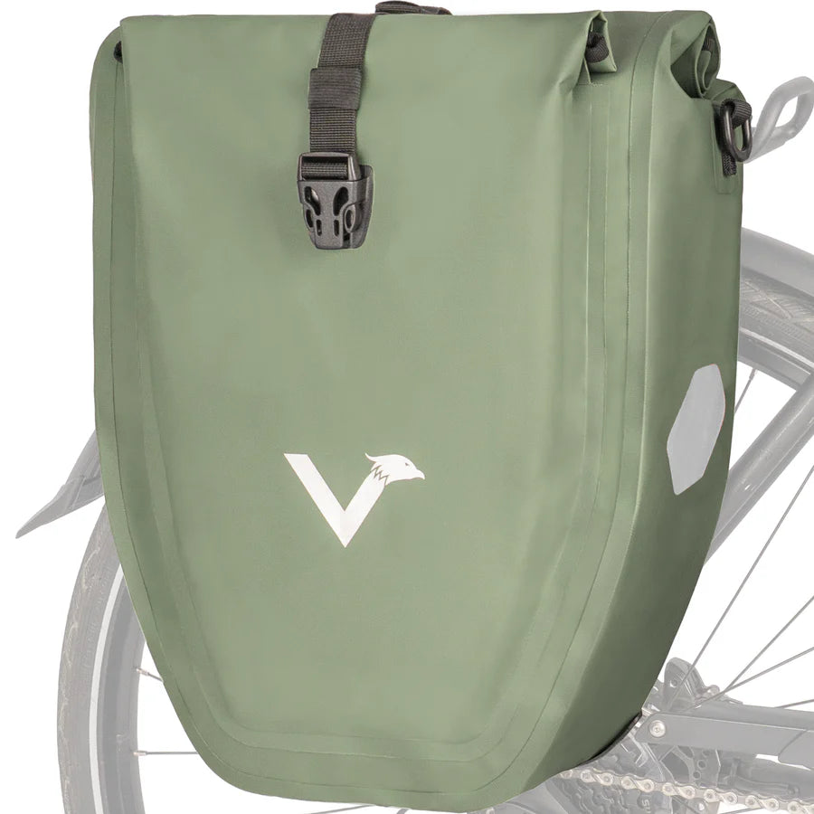 VALKENTAL Bike Bag 32L - olijf groen  waterdichte bagagedragertas