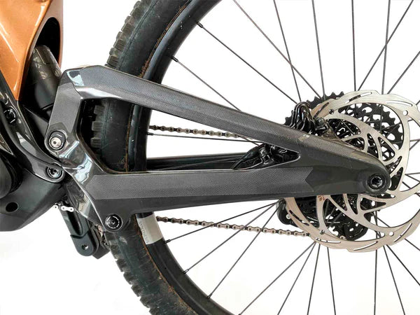 AMS Honeycomb Frame Guard E-Bike achter buizen beplakt