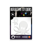 Reflective Berlin reflecterende stickers small voor kinderen octopus wit