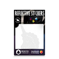 Reflective Berlin reflecterende stickers small voor kinderen unicorn wit