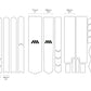 AMS Honeycomb Frame Guard Total maatvoering