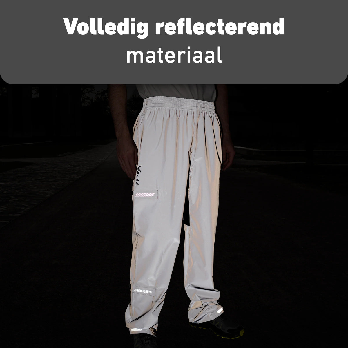 VALKENTAL REFLECTERENDE REGENBROEK volledig reflecterend materiaal
