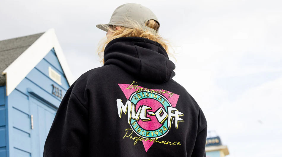 Muc-Off Surf Hoodie - gedragen en achterzijde