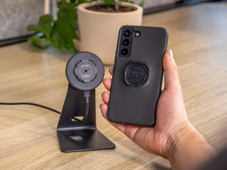 Quad Lock Wireless Charging Head - op de desk mount