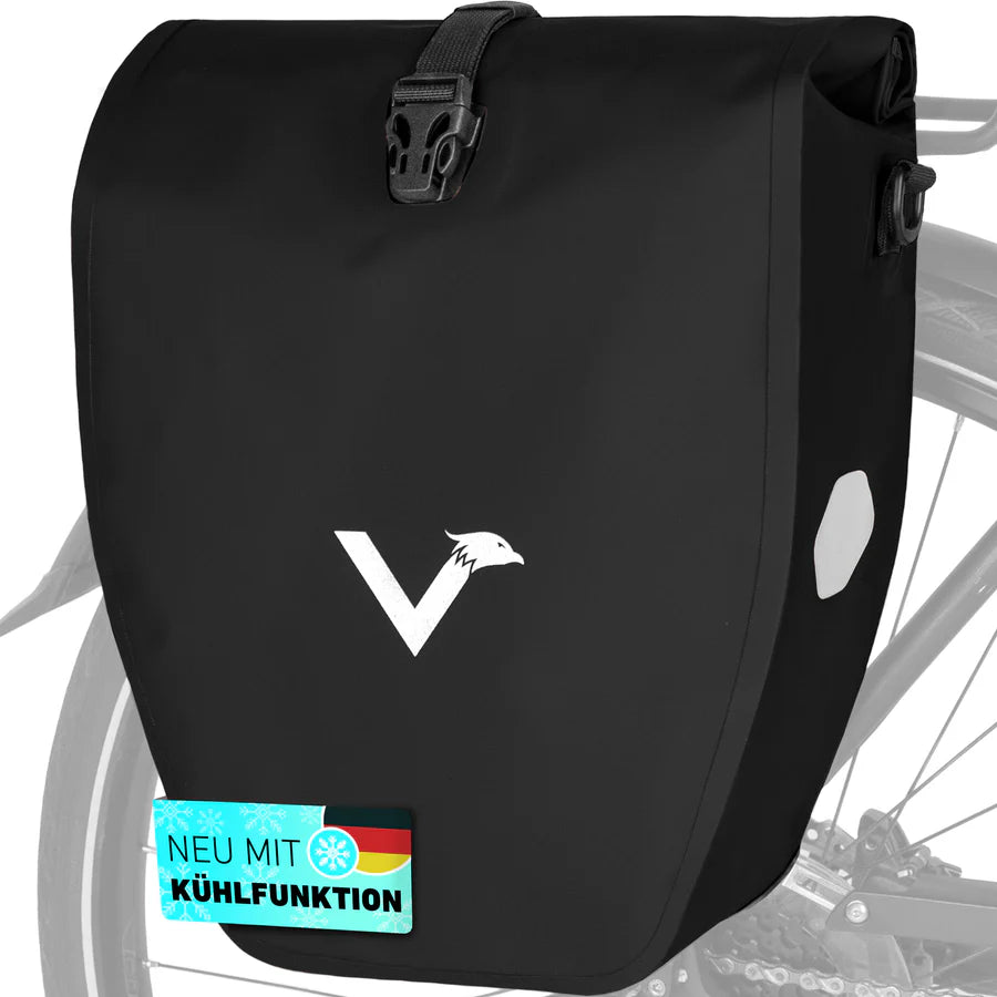 VALKENTAL Bike Bag 20L - zwart gekoeld