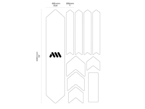 AMS x Red Bull Hardline Frame Guard Extra maatvoering