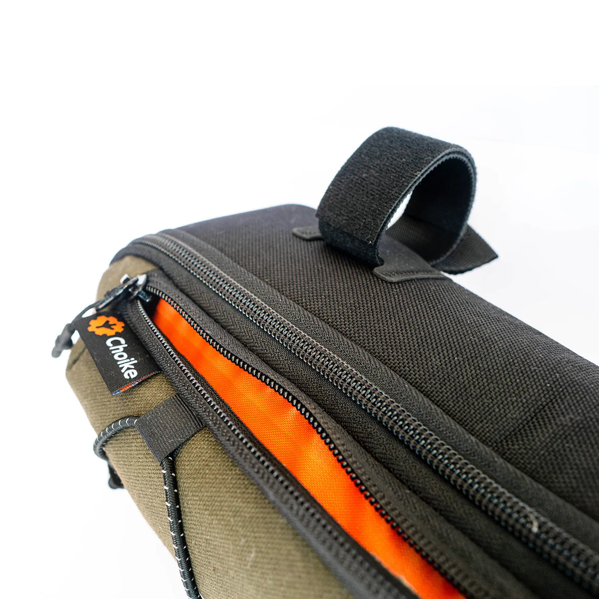 CHOIKE Tarrito EVO 3L stuurtas zwart waterbestendig voor dropstuur en bikepacking met mooie klittenband strips