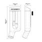 AMS Portable Bike Stand maat tekening