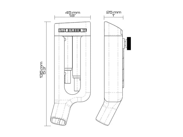 AMS Portable Bike Stand maat tekening