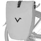 VALKENTAL Bike Bag 28L grijs reflecterend – waterdichte bagagedragertas voor fietsers