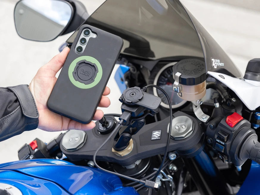 Quad Lock Motorcycle USB Charger - bovenaanzicht