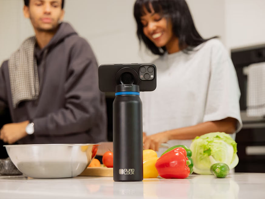 Quad Lock MAG Mount Water Bottle 700ml - lees je kookrecepten zo van de telefoon