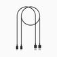 QUAD LOCK Weatherproof USB Cable Kit – set van 2 IP66 oplaadkabels voor motor en fiets uit de verpakking