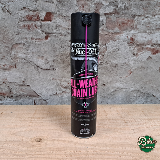 MUC-OFF  all weather motorcycle chain lube in verpakking