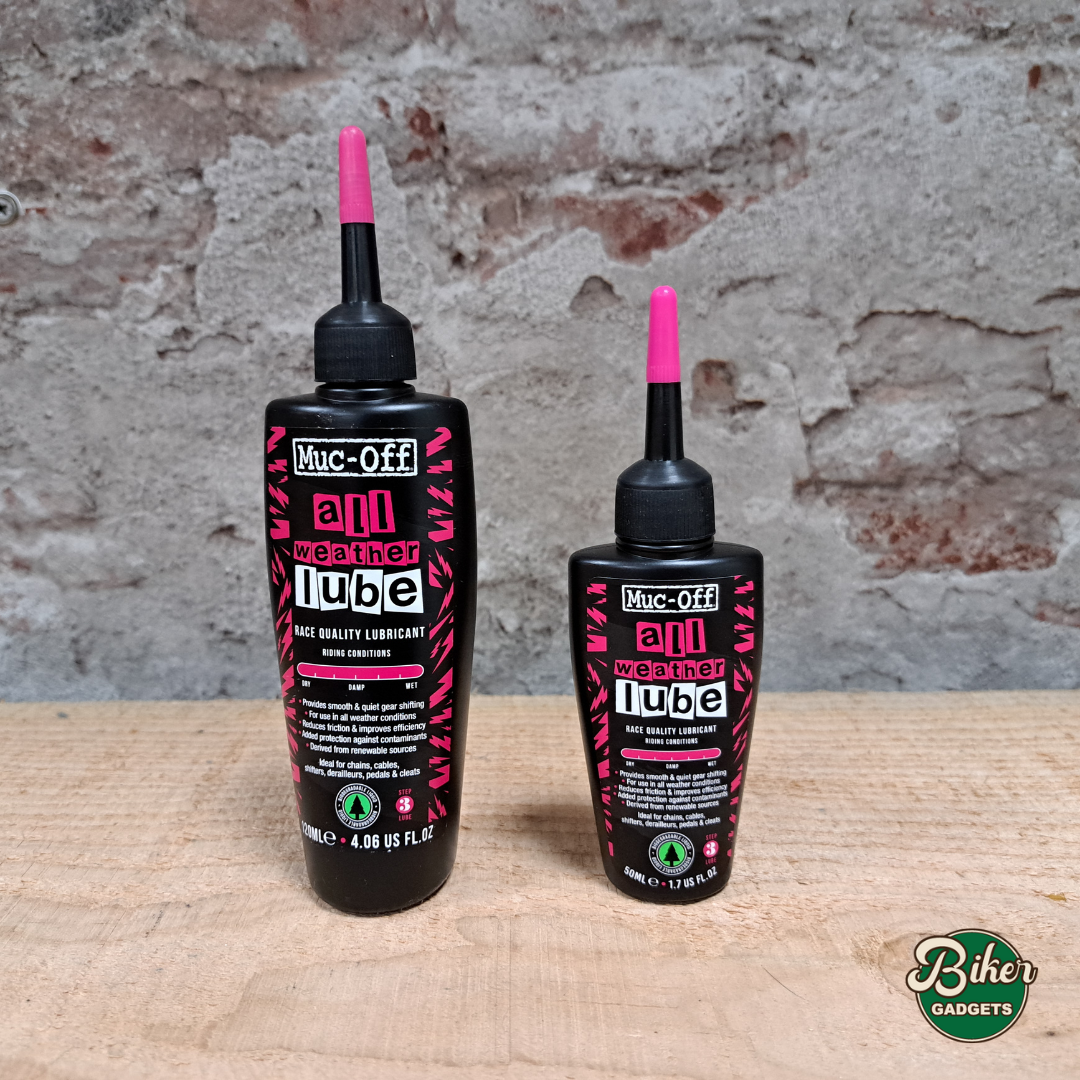 Muc-Off All-Weather Chain Lube 50ml en 120ml in de winkel