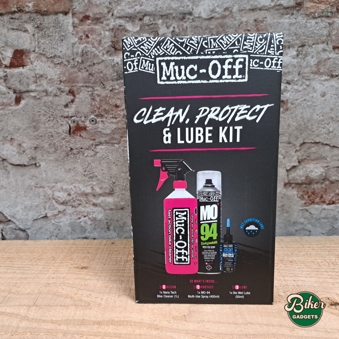 MUC-OFF clean,protect & lube kit wet - in de verpakking