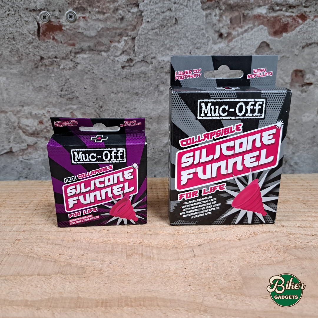 Muc-Off inklapbare siliconen trechter - compacte opvouwbare fiets onderhoudstool