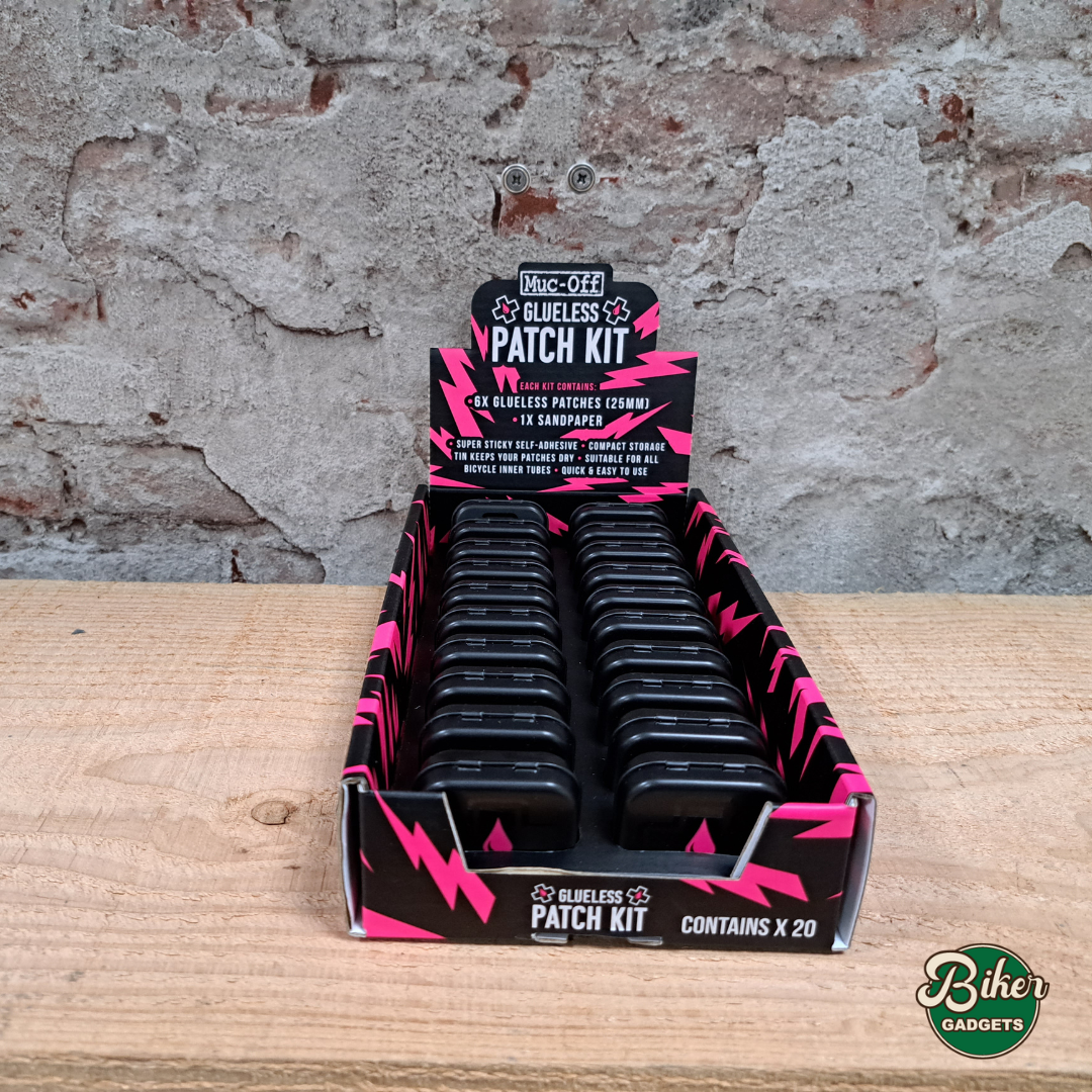 Muc-Off Glueless Patch Kit - verpakking in de winkel