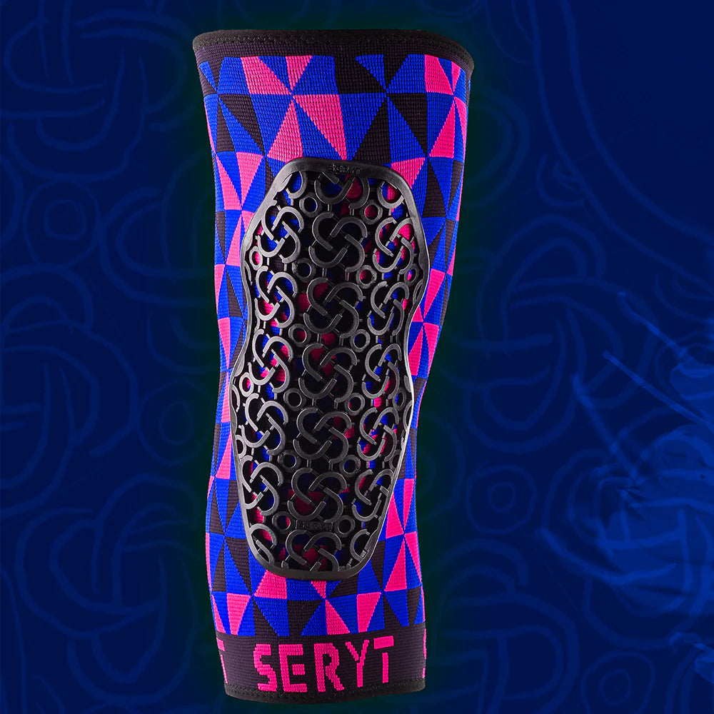 SERYT Flow kniebeschermers - arlecchino pink blue