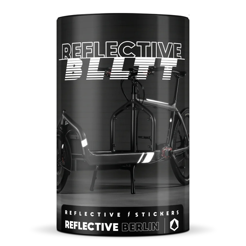 REFLECTIVE BERLIN cargofietsstickers - bakfiets reflectie