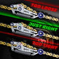 BPA RACING kettingspanningsmeter in gebruik op motorfiets ketting