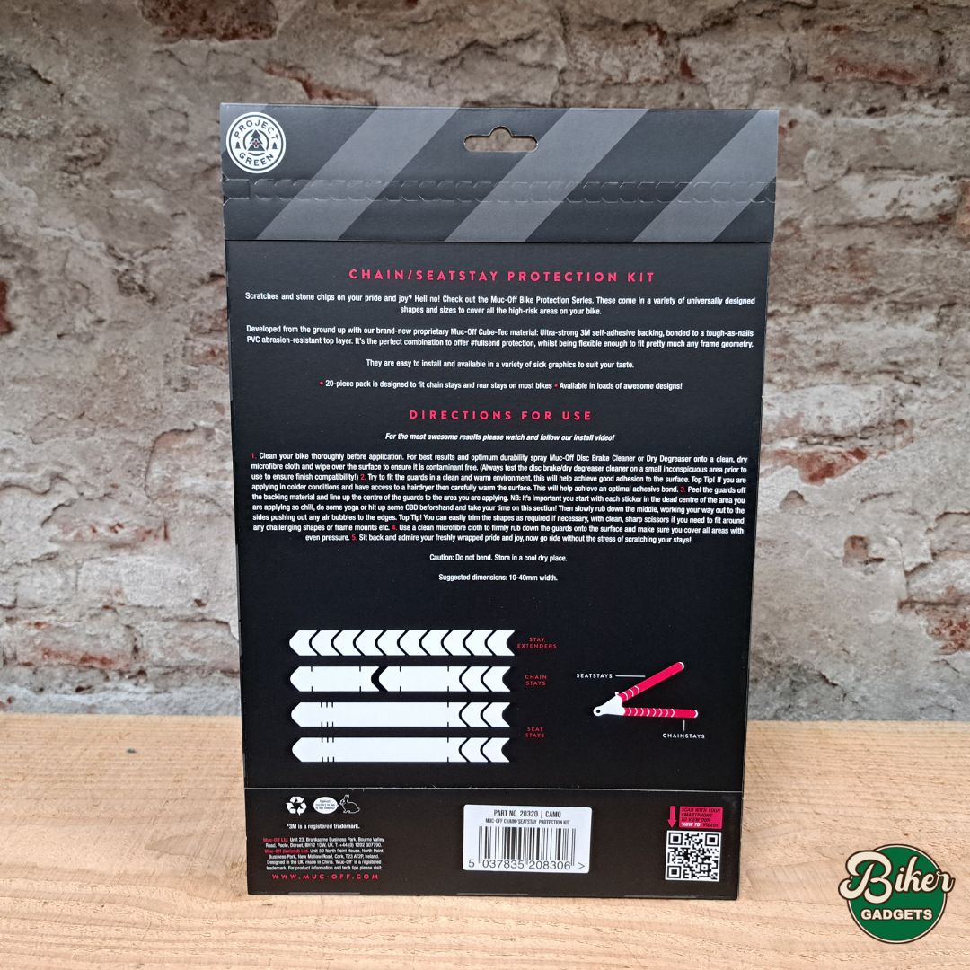 MUC-OFF chainstay/seatstay protection kit - achterzijde verpakking