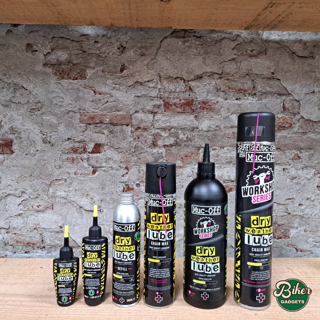  MUC-OFF Dry Weather Cycle Chain Lube - 50ml, 120ml, 300ml, 400ml en 1l in de winkel