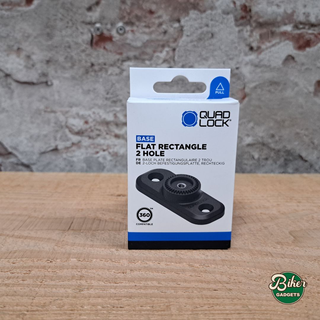 QUAD LOCK 360 flat rectangle 2 hole - montagevoet