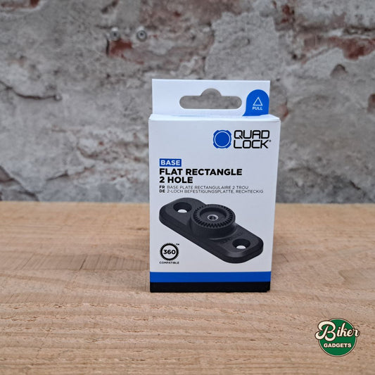 QUAD LOCK 360 flat rectangle 2 hole - montagevoet