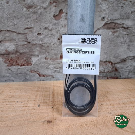 QUAD LOCK o-rings/zipties IN DE VERPAKKING IN DE WINKEL