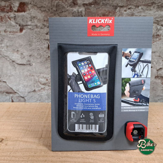KLICKfix Phonebag Light in de verpakking