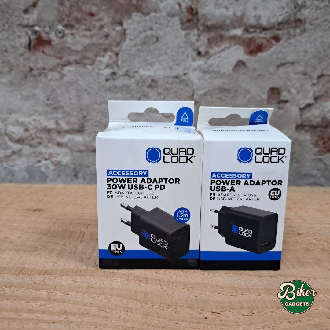 QUAD LOCK Power Adaptor 18W USB-A – EU snellader voor Wireless Charging Head