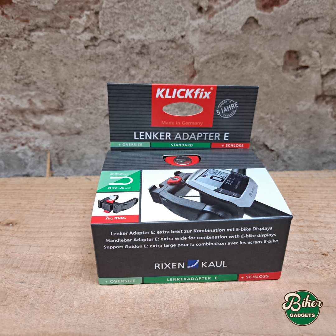 KLICKfix CC-100 E stuuradapter met slot - in de verpakking