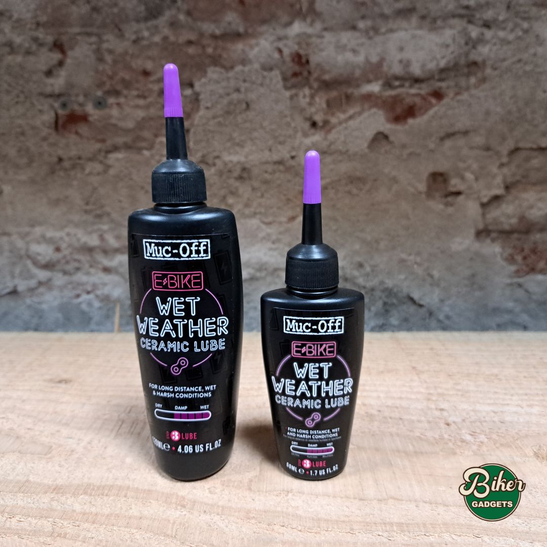 Muc-Off eBike Wet Weather Ceramic Chain Lube - 50ml en 120ml in de winkel
