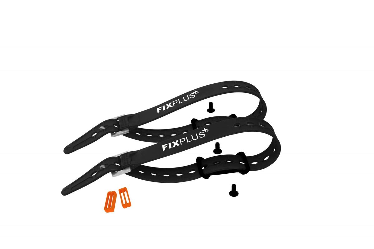 FIXPLUS Gear Tightener en TPU straps set  zwart/oranje 
