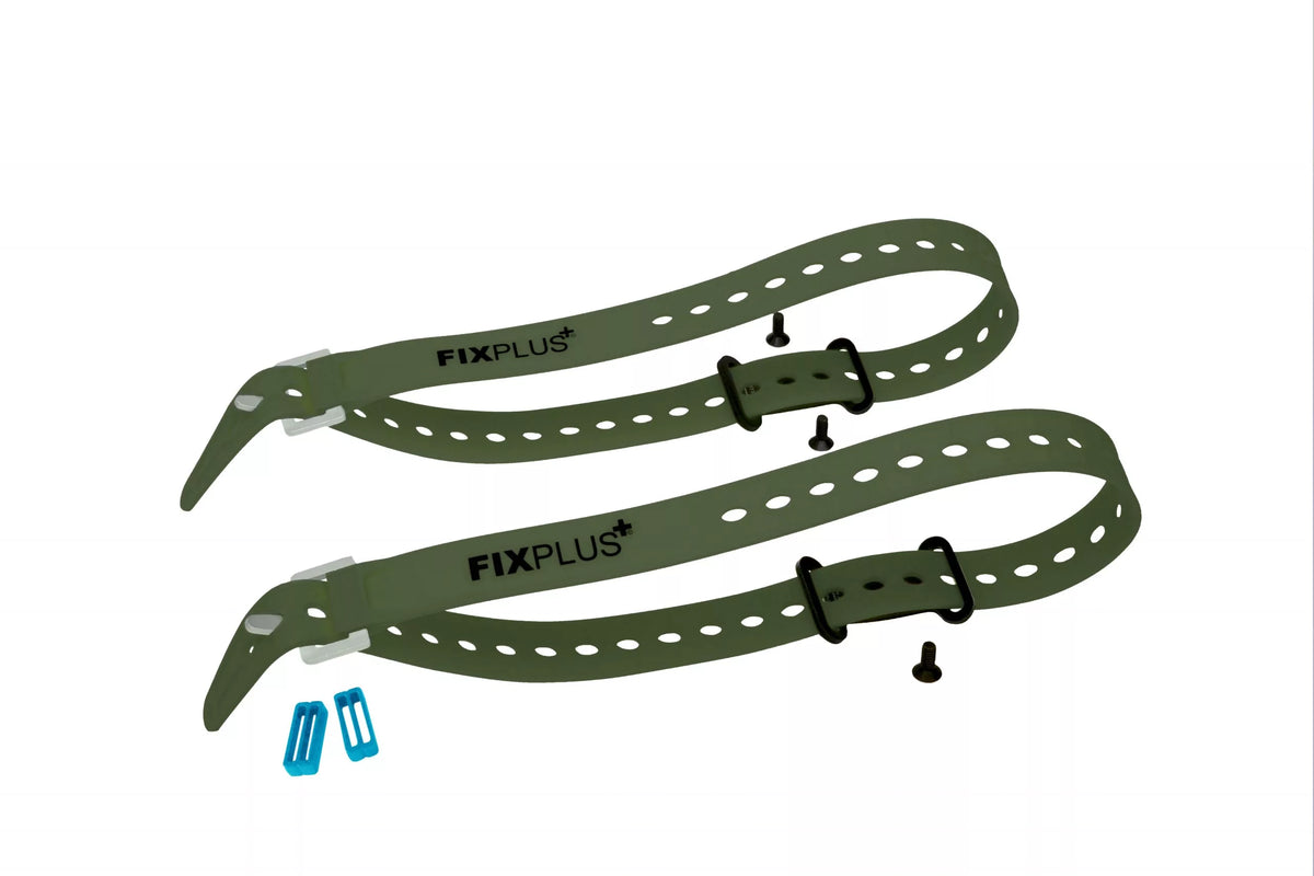 FIXPLUS Gear Tightener en TPU straps set  olijf/blauw