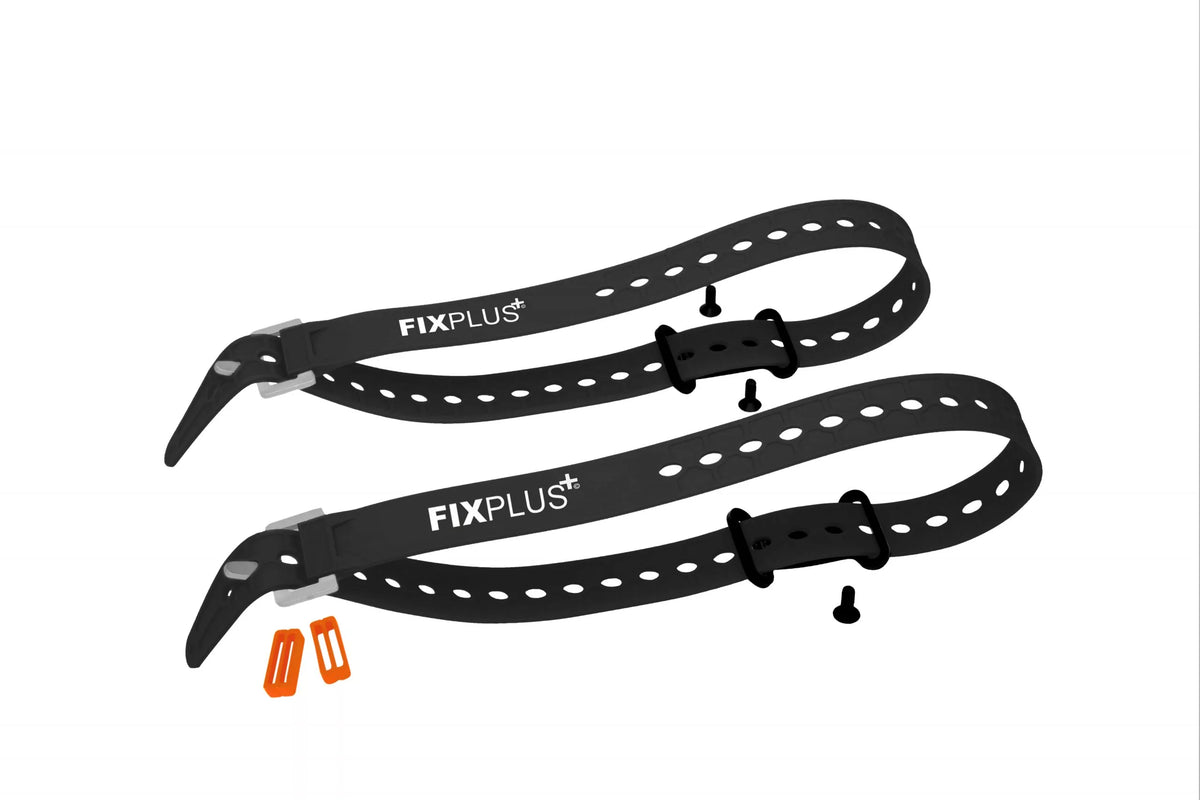 FIXPLUS Gear Tightener en TPU straps set  zwart / oranje