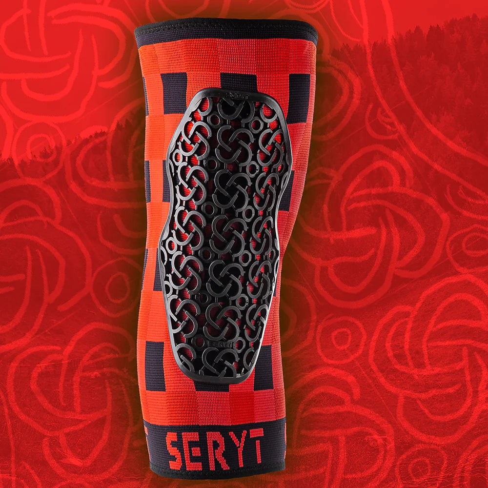 SERYT Flow kniebeschermers - checker red