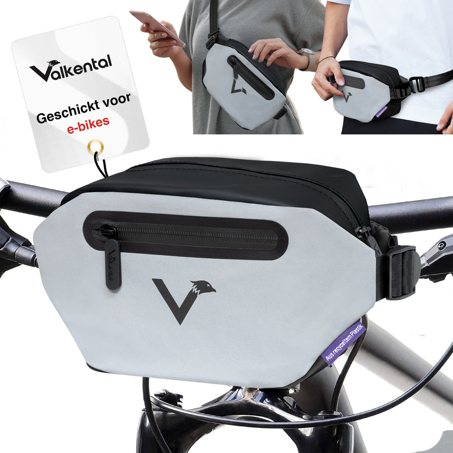 VALKENTAL 3IN1 CITY BAG zwart zonder venster