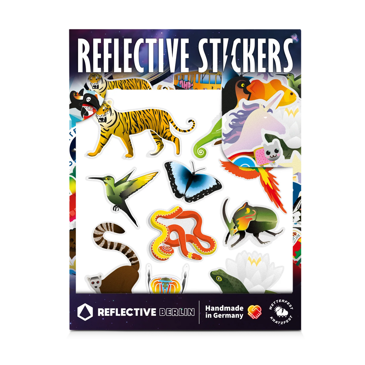 REFLECTIVE BERLIN kinderstickers medium - reflecterende fietsstickers