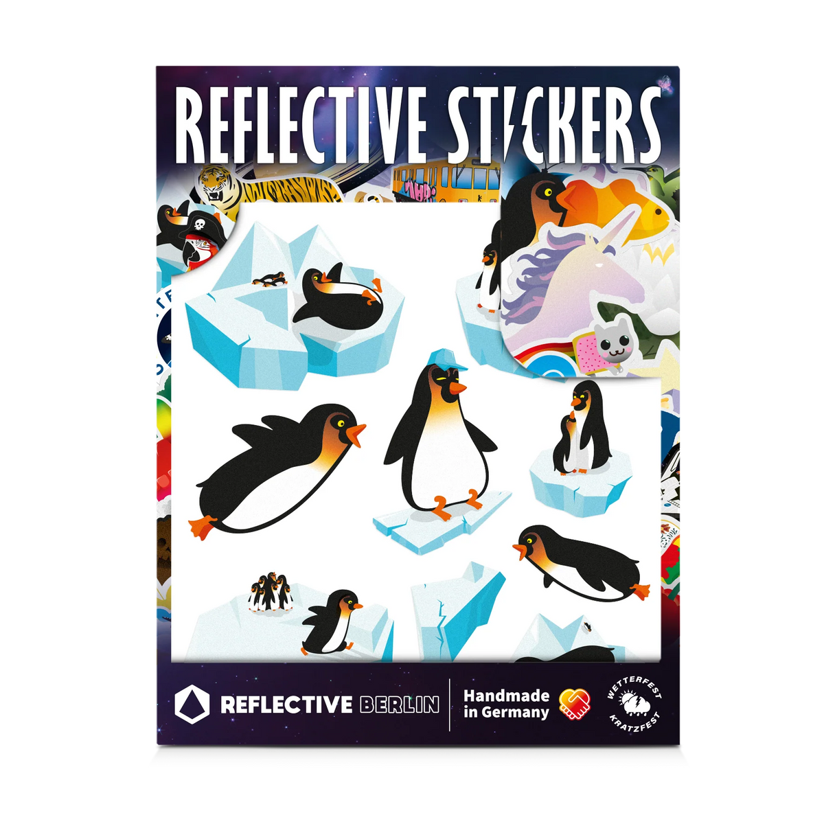 REFLECTIVE BERLIN kinderstickers medium - reflecterende fietsstickers