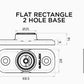 QUAD LOCK 360 flat rectangle 2 hole - montagevoet