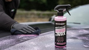  MOTOVERDE Waterless Wash + Wax - in gebruik op een auto