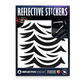 Reflective Berlin reflecterende stickers medium - waves zwart