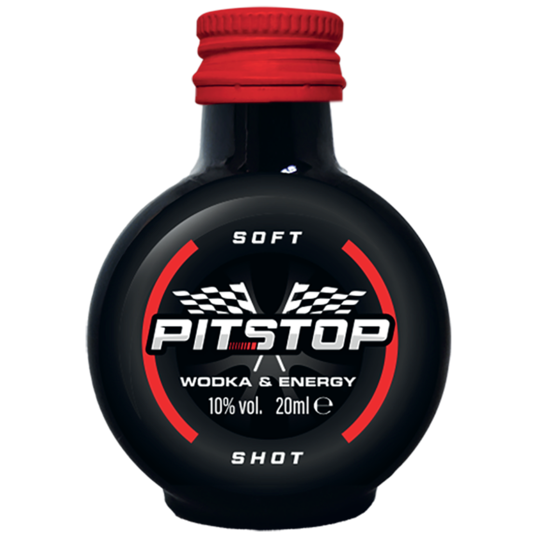 PITSTOP SHOT Soft 10% wodka energy shot met guarana en cafeïne