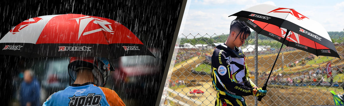 RISK RACING PARAPLU TEGEN DE REGEN EN ZON