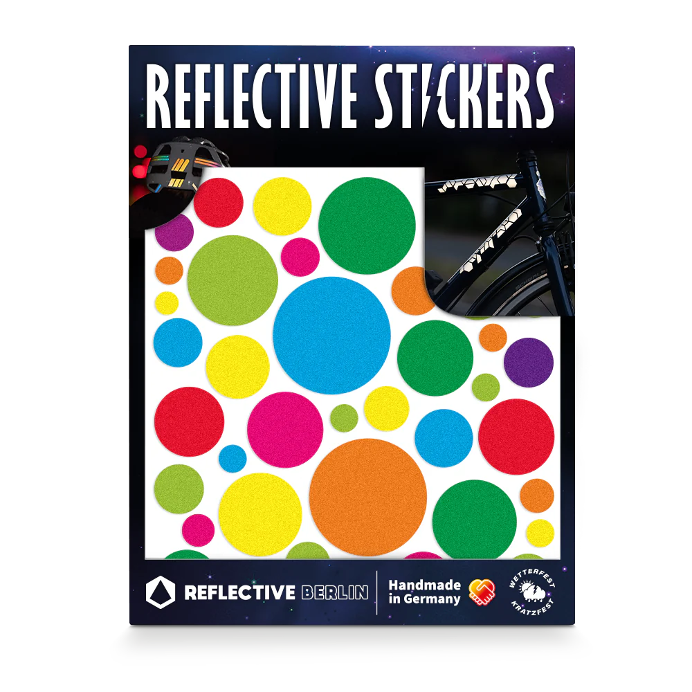 Reflective Berlin reflecterende stickers medium - cherokee pop