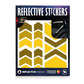 Reflective Berlin reflecterende stickers medium - chevrons honing