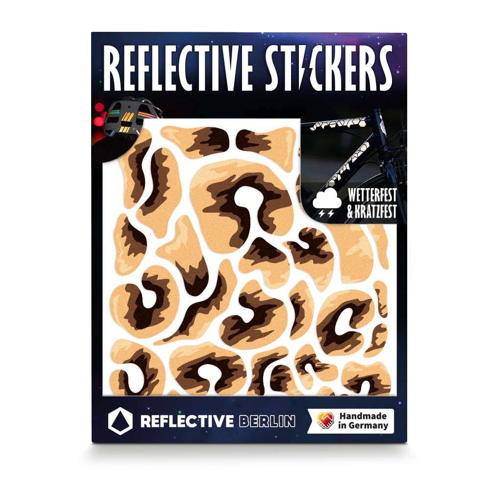 Reflective Berlin reflecterende stickers medium - pebbles leo