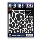 Reflective Berlin reflecterende stickers medium - pebbles zwart